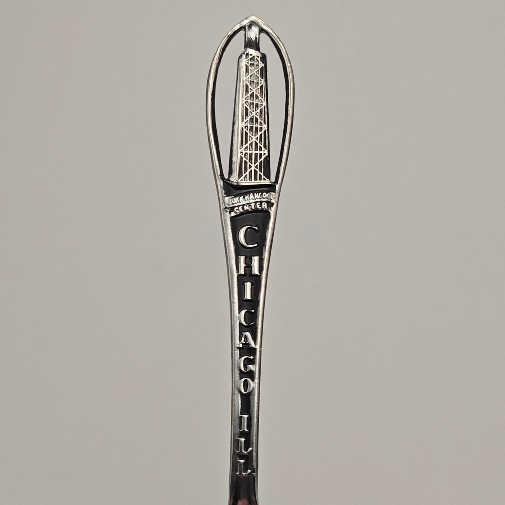 Enco Chicago John Hancock Center Souvenir Spoon Vintage Travel
